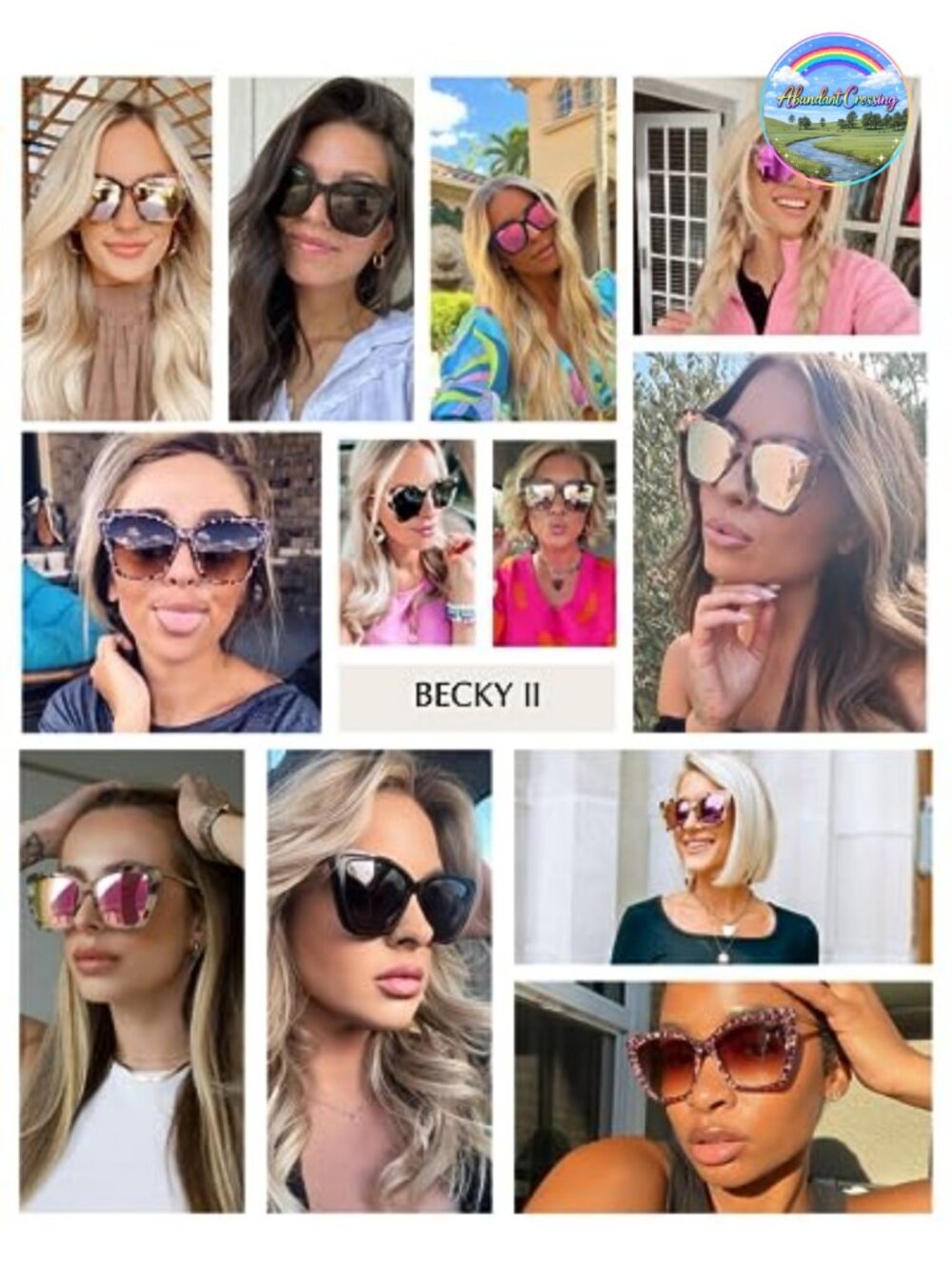 Designer Acetate Oversized Cat Eye Sunglasses UV Protection
